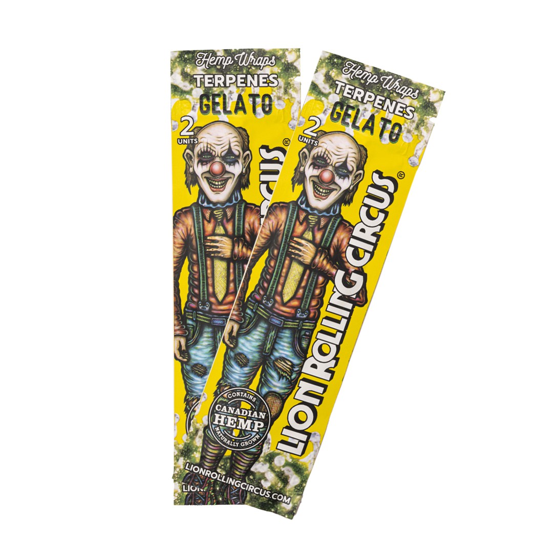 Blunt Hemp Wraps Terpenos GELATO Lion Rolling Circus